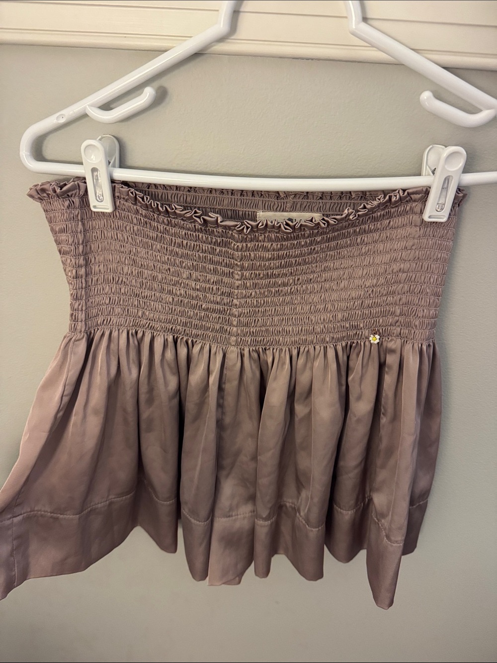 NATURAL LIFE Mauve Smocked Flowy Shorts